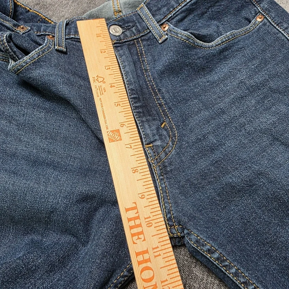 Levis 514 Jeans Mens 34x34 Dark Wash Stretch Denim Straight Fit Mid Rise
